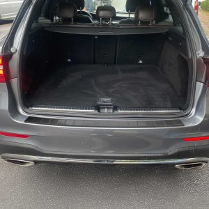 Mercedes GLC Class Rear Bumper Sill Cover - Omac - S.Steel - Gloss Dark - '16-'22